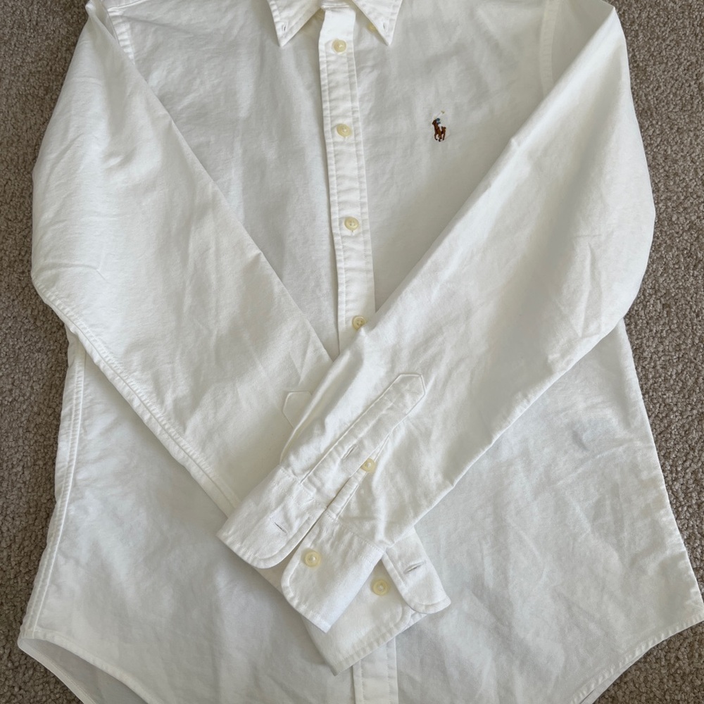 Ralph Lauren White Button Down Shirt